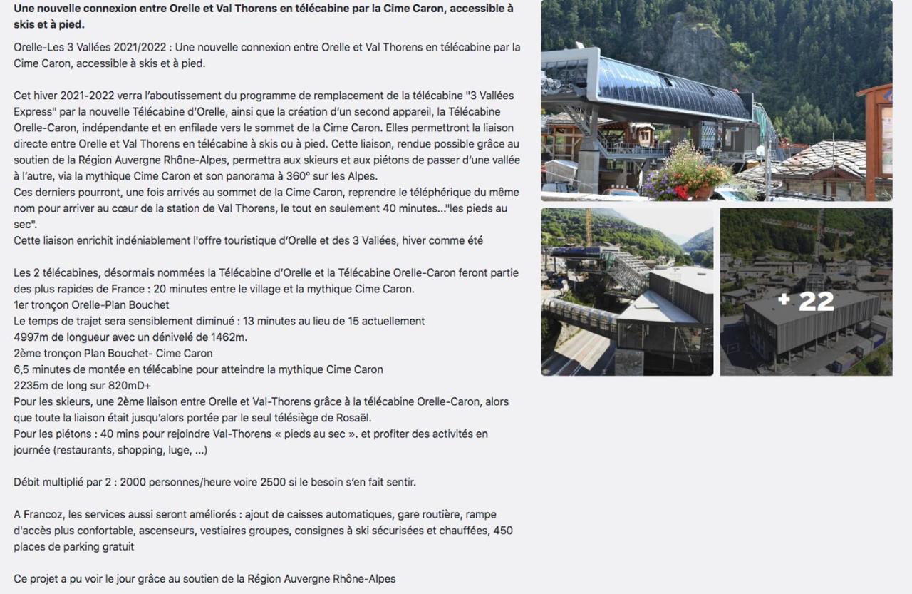 Appartement Orelle Val-Thorens Avec Spa Exterior foto